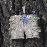 Jewelry 4PF Pants Pendant Necklace Zircon Royalty Far East