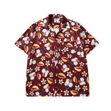 Short Sleeve Shirt Hawaii Printed Shirt Loose Leisure All-Matching