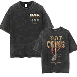 Bad Omens Band Music Tour 2024 Washed T Shirt Retro 90s