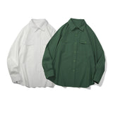 Unisex Shirt Cotton Loose Casual