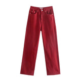 Women Jeans Loose Slimming and Fashionable Frayed Edges