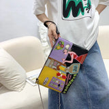 Chh Chrome Heart Leather Bag Embroidered Shoulder Crossbody Bag