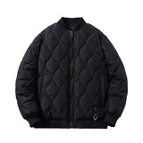 Men Vintage Jackets Loose rhombus cotton-padded baseball jacket jacket jacket