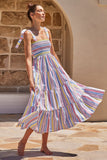 Women Dress Summer Casual Striped Dress