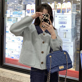 Women Knitted Cardigan Vintage Loose Soft Sweater