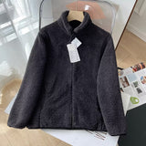 Women Hoodie Polar Fleece Solid Color Leisure Warm