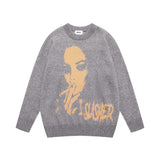 Men Sweater Jacquard round Neck Sweater