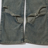 Men Jeans ripped hollow personality loose