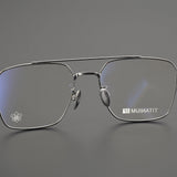 CHH Chrome Hearts Glasses Pure Titanium Ultra Light Wide Large Face Double Beam Myopia Glasses Frame