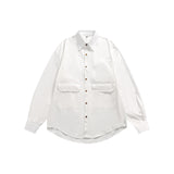 Unisex Shirt Multi-Pocket Loose Cotton Handsome