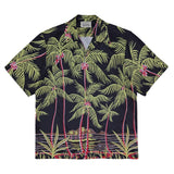 GUILTYPARTIES TIGER Shirts 19ss Coconut Tree, Palm Tree Short Sleeve Shirt