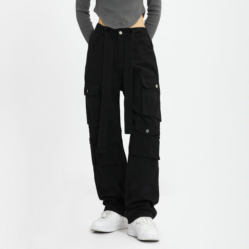 Cargo Pants Loose Retro Multi-Pocket Overalls