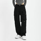 Cargo Pants Loose Retro Multi-Pocket Overalls