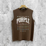Purple Brand Tank T Shirts Sleeveless T-shirt Vest