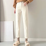 Women Jeans Vintage Fleece-Lined Slimming