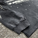 HS Hoodie Old Meteor Flame Portrait Printing Loose