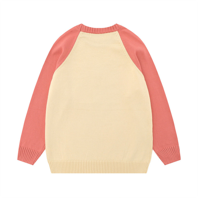 Men Sweater Five-Pointed Star Printed Sweater