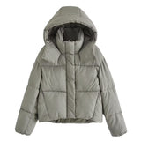 Women Cotton Coat Short Loose down Jacket