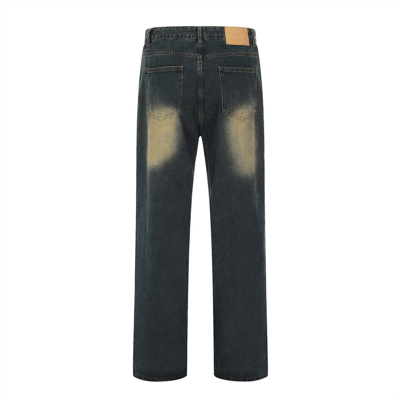 Men Jeans Loose Hole Leisure