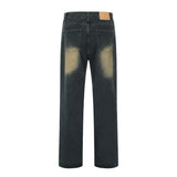 Men Jeans Loose Hole Leisure