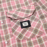 Men Long Sleeved T Shirt Plaid Long Sleeve Shirt Men Ins Spring and Autumn Letter Embroidery Loose Casual Jacket