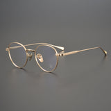 CHH Chrome Hearts Glasses Collection Versatile Vintage Round Engraved Pure Titanium Myopia Glasses Frame