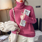 Women Pullover Sweater Loose All-Matching Knitted Sweater