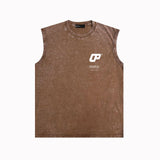 Purple Brand Distressed Tank T Shirts Distressed Sleeveless T-shirt Vest