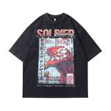 Men T-Shirt Cartoon Character Vintage Print