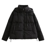 Women Cotton Coat Simple Casual Cotton-Padded Jacket Loose