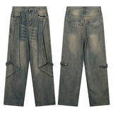 Men Jeans Hip Hop Bat Stitching