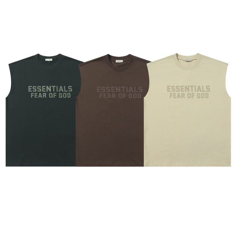 Fog Essentials tank spring summer FOG letter crew neck casual vest