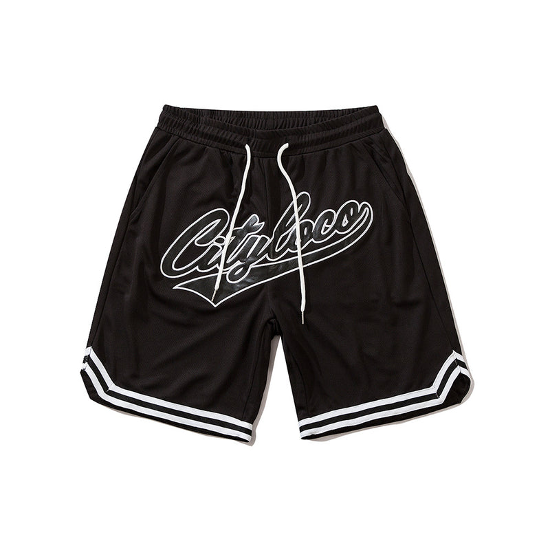Men Shorts Embroidery Stitching Casual Shorts Men