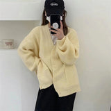 Women Knitted Cardigan Loose Thick Sweater