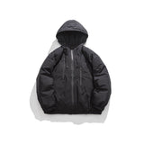 Unisex Coat Outdoor Hooded Padded Cotton Coat