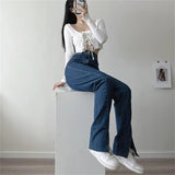 Women Jeans Slim Fit Slimming Retro Versatile Burr