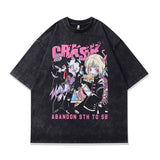 Men T-Shirt Fun Printing Distressed Oversize