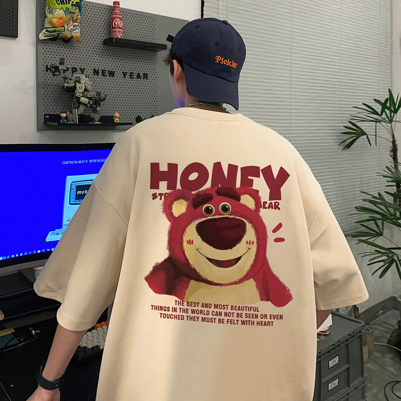 Men T Shirt Heavy Cotton Vintage Oversize