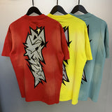 Hellstar T Shirt Vintage Old Loose Casual Short Sleeve T-Shirt