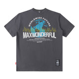 Men T-Shirt West Coast Heavy Short Sleeve All-Match Casual