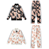 Palm Angels Sweatshirts Printed Men and Women Baggy Coat Campus Retro Sports Casual Jacket