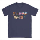 Rapper Kanye West T-Shirt for Men 2024 Hip Hop Music Vintage