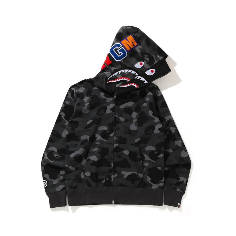 Bathing Ape Hoodie Shark Head Double Hat Sweater