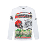 Hellstar long-sleeve T-shirt graffiti portrait print loose version casual long sleeve