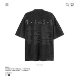 American vintage street T-shirt retro men's loose casual top