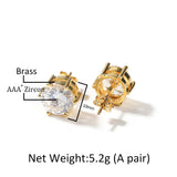 Earrings Zircon Earrings St. Valentine's Spectrum