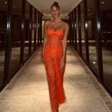 Women Dress Fashion Sexy Mesh Dress