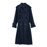 Women Trench Coat British Style Elegant Trench Coat Coat