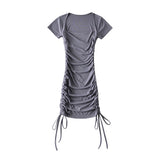 Women's Dresses Sexy Drawstring Ruffle Dress