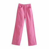 Women Jeans Loose Slimming and Fashionable Frayed Edges